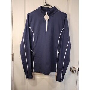 Women's Calia Tipped Cold Dash Quarter Zip Sweater Opulent Blue XXL